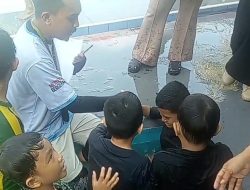 Murid SD Inpres Buttatianang II Makassar Ikuti Praktek Renang di Kolam Zidam XIV/HSN