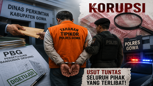 Poros Rakyat Indonesia Apresiasi Tipikor Gowa, Minta Jaringan Korupsi PBG Dibongkar Tuntas