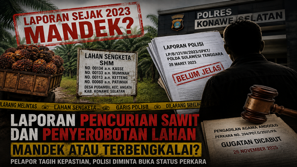 Konawe Selatan, Pencurian Sawit, Sengketa Lahan, Polres Konsel, Penyerobotan Lahan
